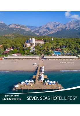 Odihna in Turcia! Vacanta relaxanta la hotelul Seven Seas Hotel Life 5*!